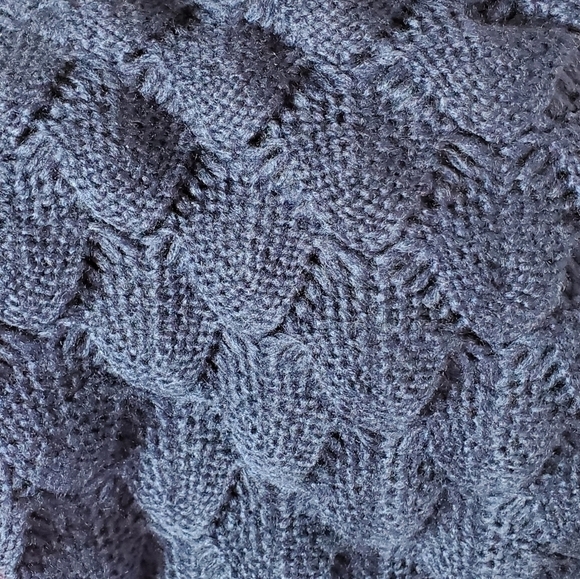 French Size Small Navy Blue Knit Turtleneck Sweater NWT - Picture 7 of 7